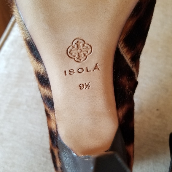Authentic Isola heels leopard hair NWOT 9 1/2 - Picture 3 of 6
